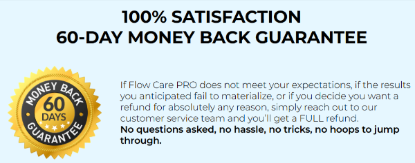 Flow Care Pro money back