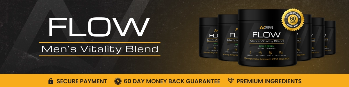 Flow Men's Vitality Blend Label