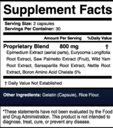HeroUp Supplement ingredients