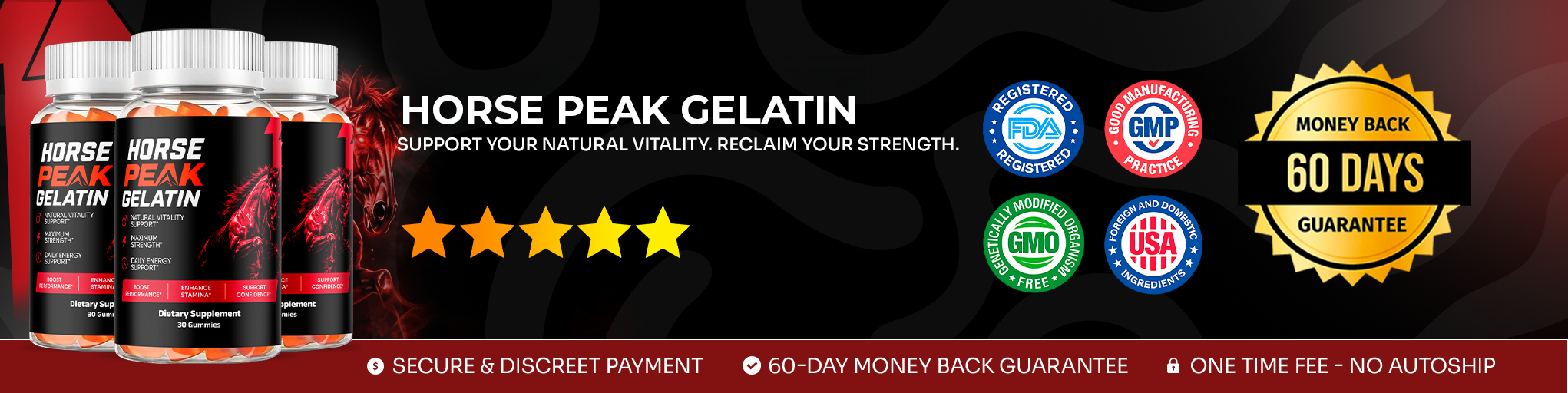 HorsePeak Gelatin Label