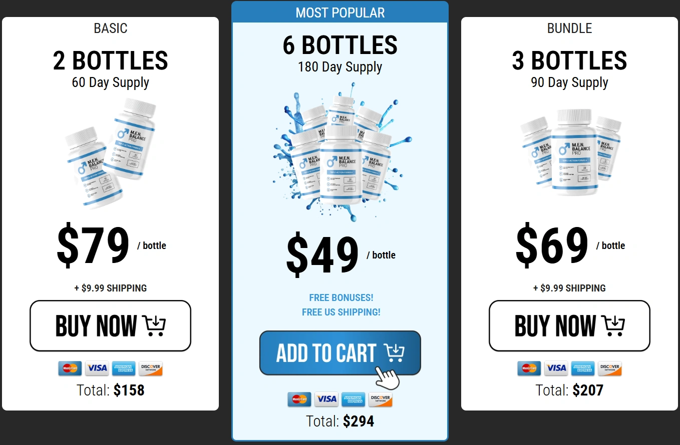 Men Balance Pro Pricing