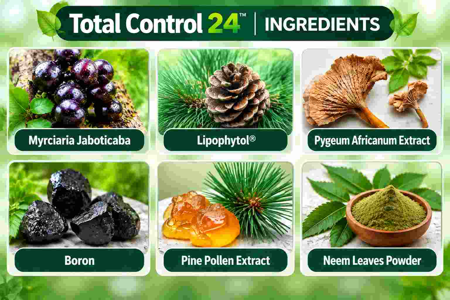 Total Control 24 Ingredients