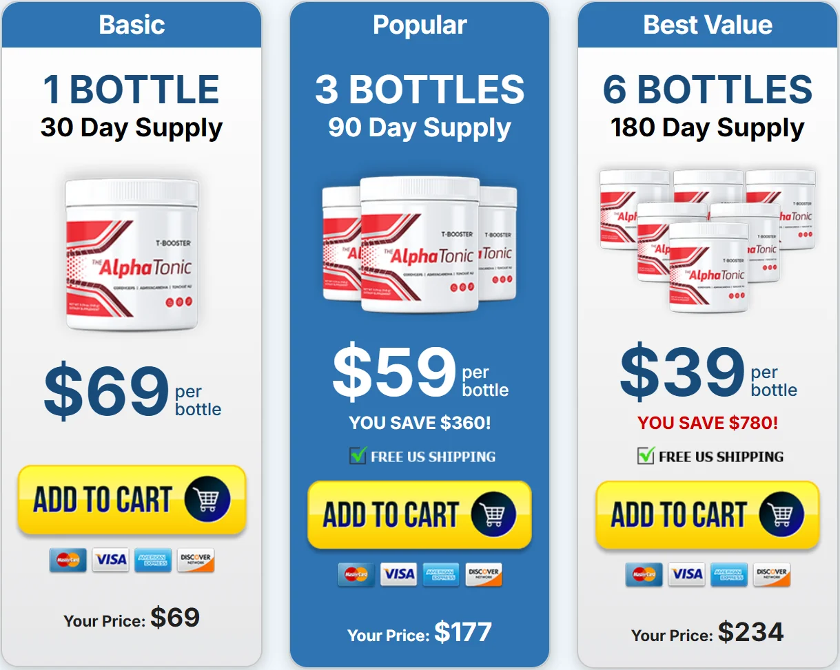 Alpha Tonic Pricing