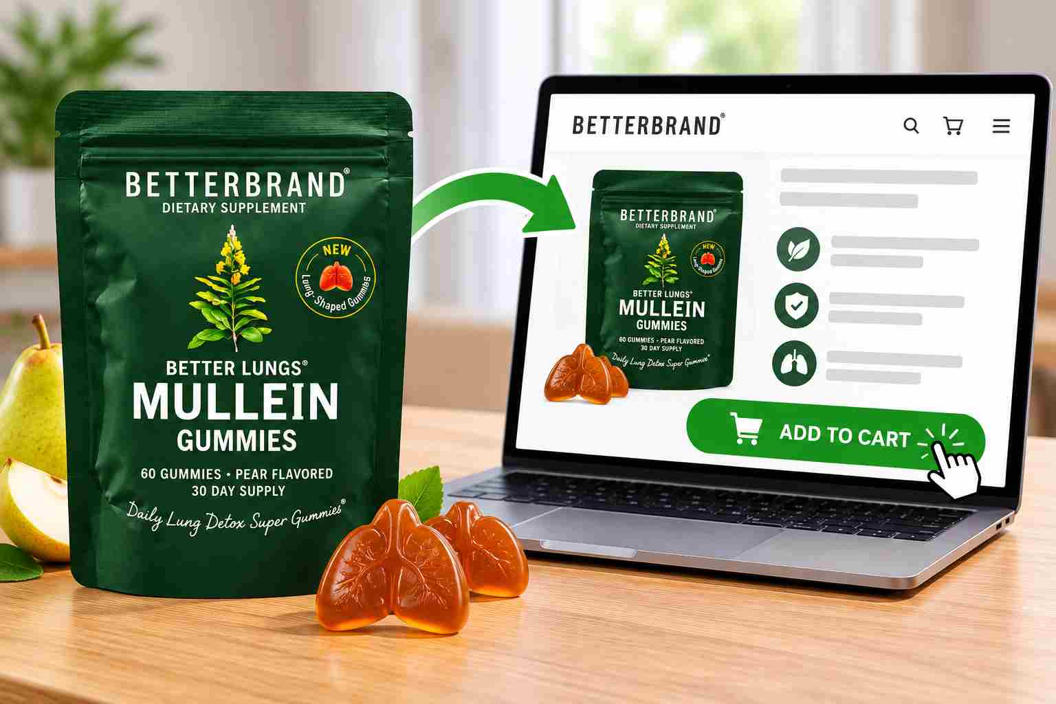 BetterLungs Mullein Gummies Where to buy.